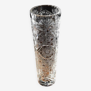 Bohemian crystal vase