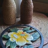 Vintage cast iron trivet