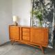 Enfilade 50s golden oak compass feet