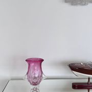 Massive Sculpural pink Vase, Murano  "Sommerso"Artenuove by Pustetto e Zanetti