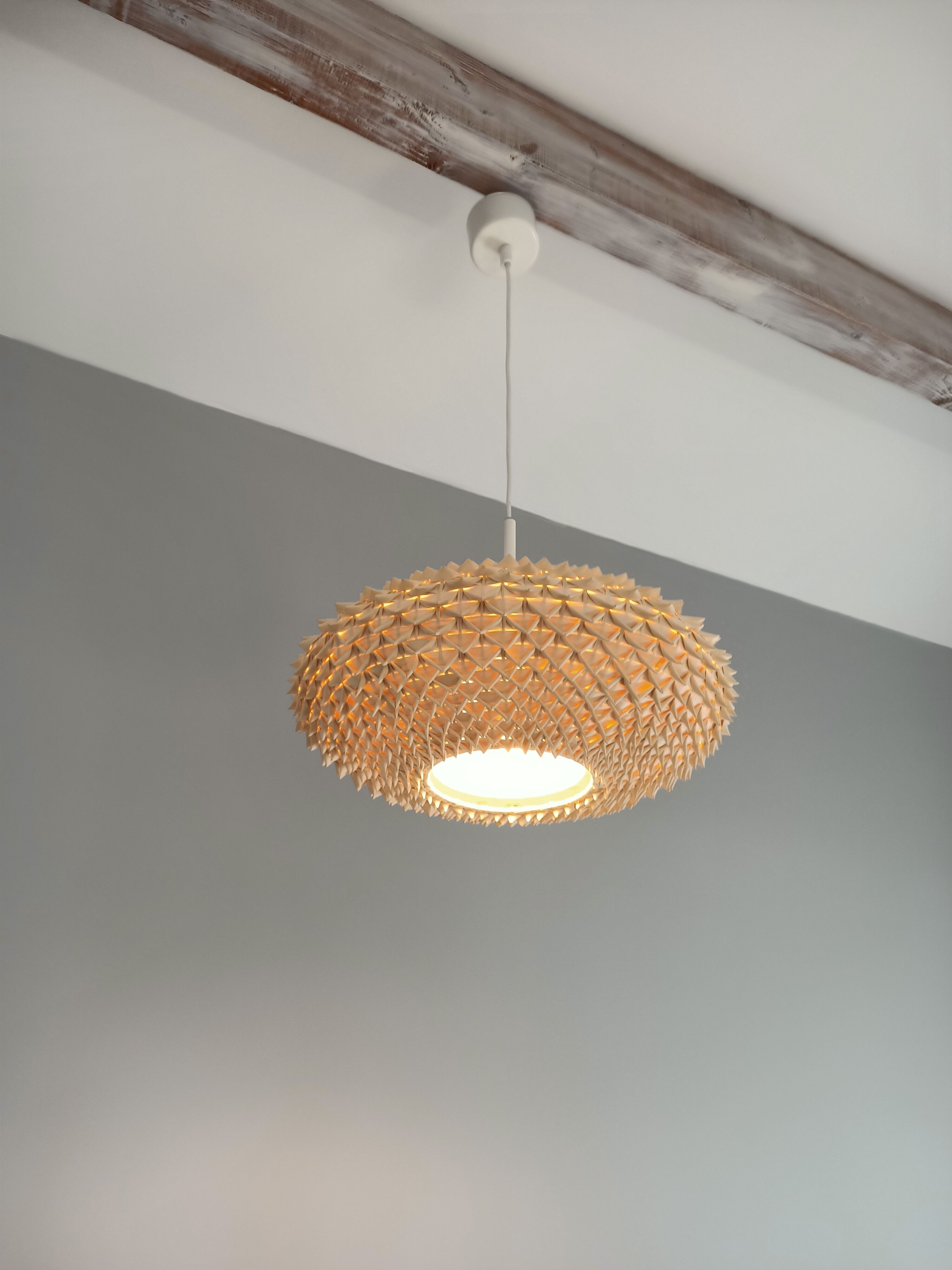 Suspension en fibre naturelle diamètre 50