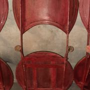 Sheet metal table and chairs