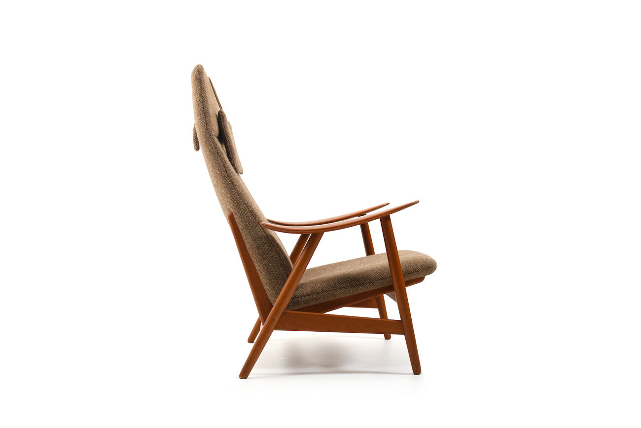 Mid Century Illum Wikkelsø Chaise longue en teck
