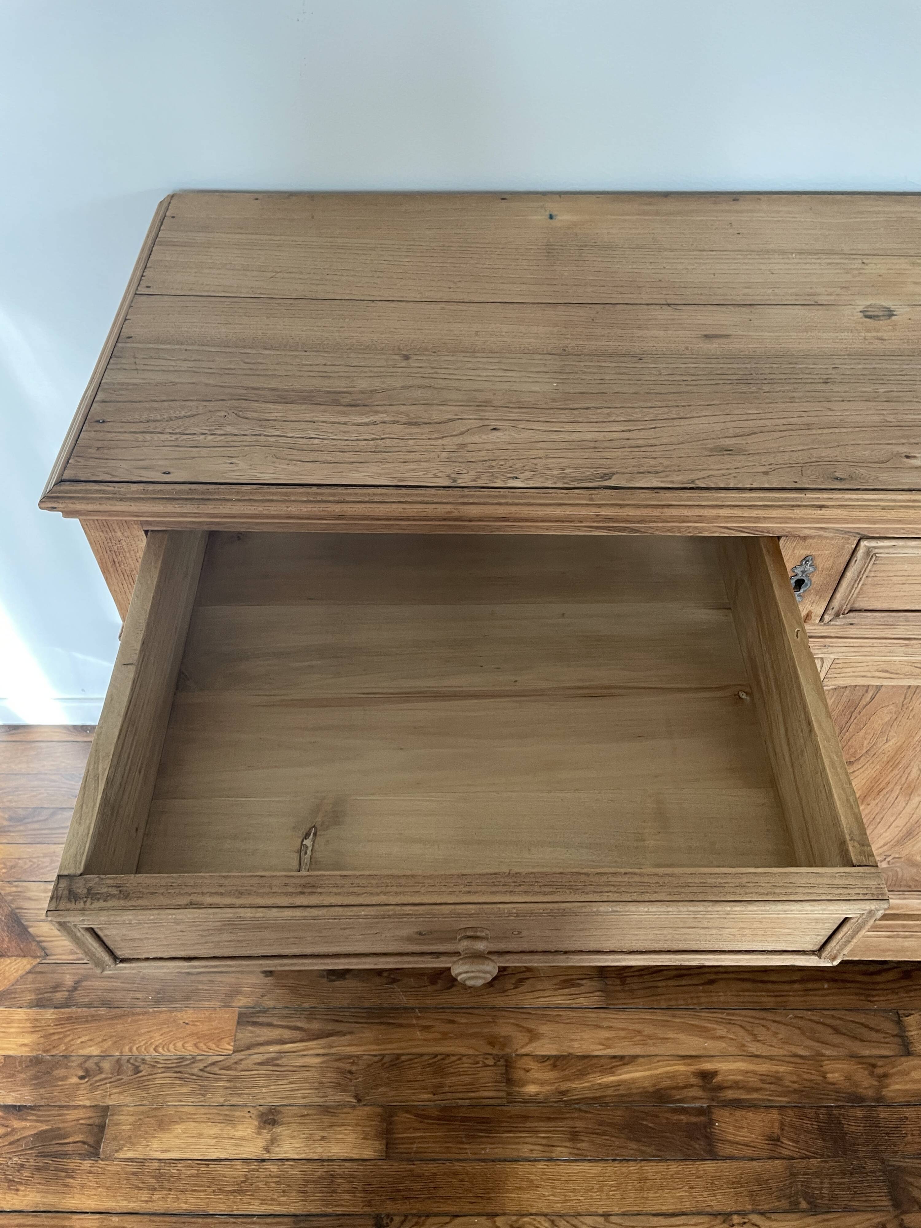 Rustic Buffet Raw Wood