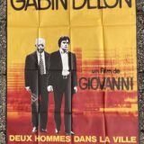 Original movie poster Two Men in the City Alain Delon Jean Gabin