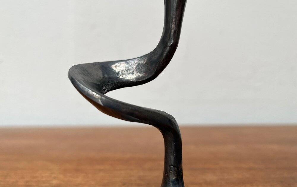 Amadeus candle holders from the Italian Brutalist series by Kurt Jesch for Fratelli Tonini, 1960s, set of 2.