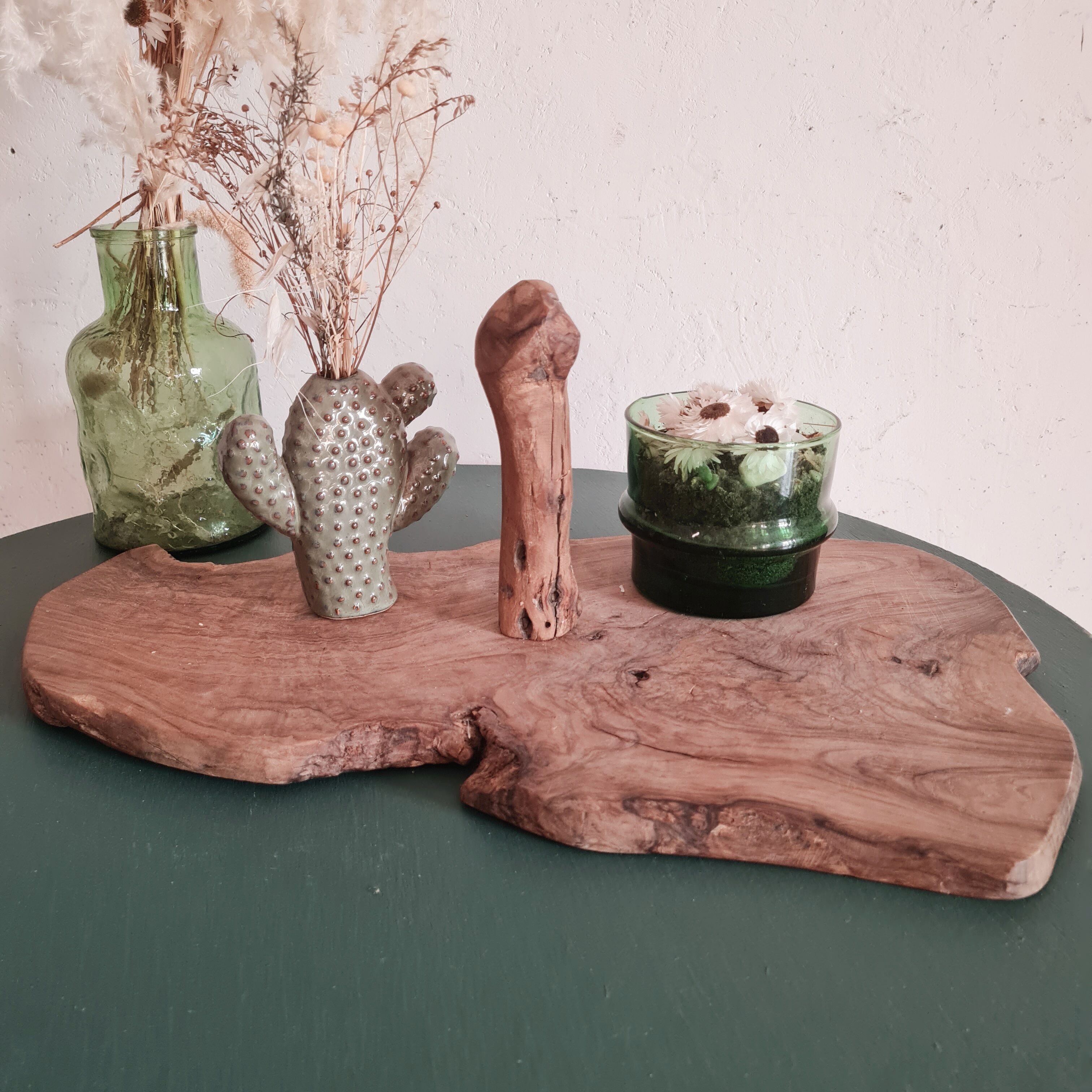 Brutalist wooden top