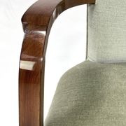 Pair of armchairs art deco 30/40 in wood and velvet