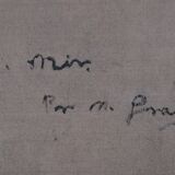 Jaquim Mir - Study of a Church - Stamped Reverse Mvseos Mvnicipa De Barcelona Copia