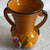 Vallauris ceramic pitcher, vase and bowls