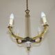 French Mid-Century / 1960s 4 Light Chandelier In The Style of Jacques Adnet