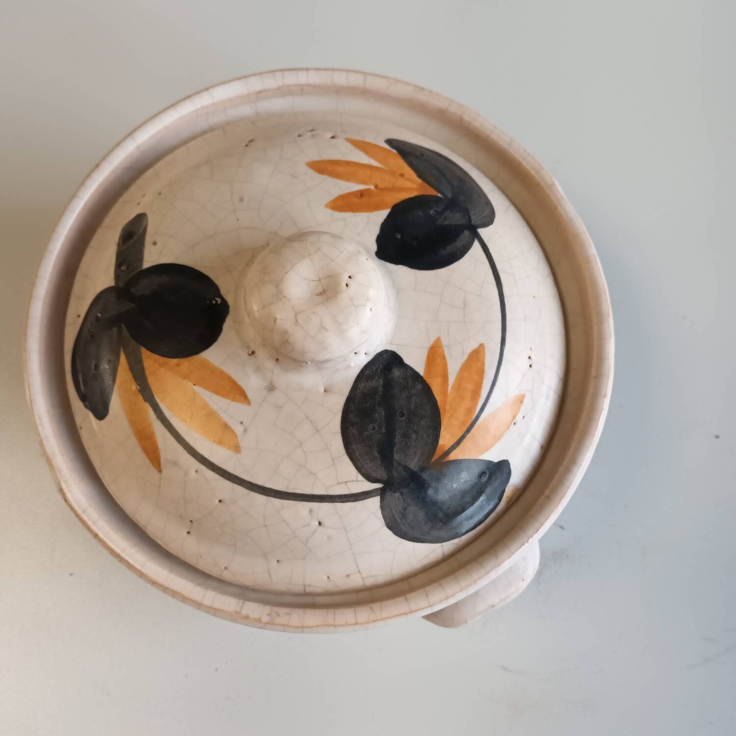 Soupière céramique craquelé vintage