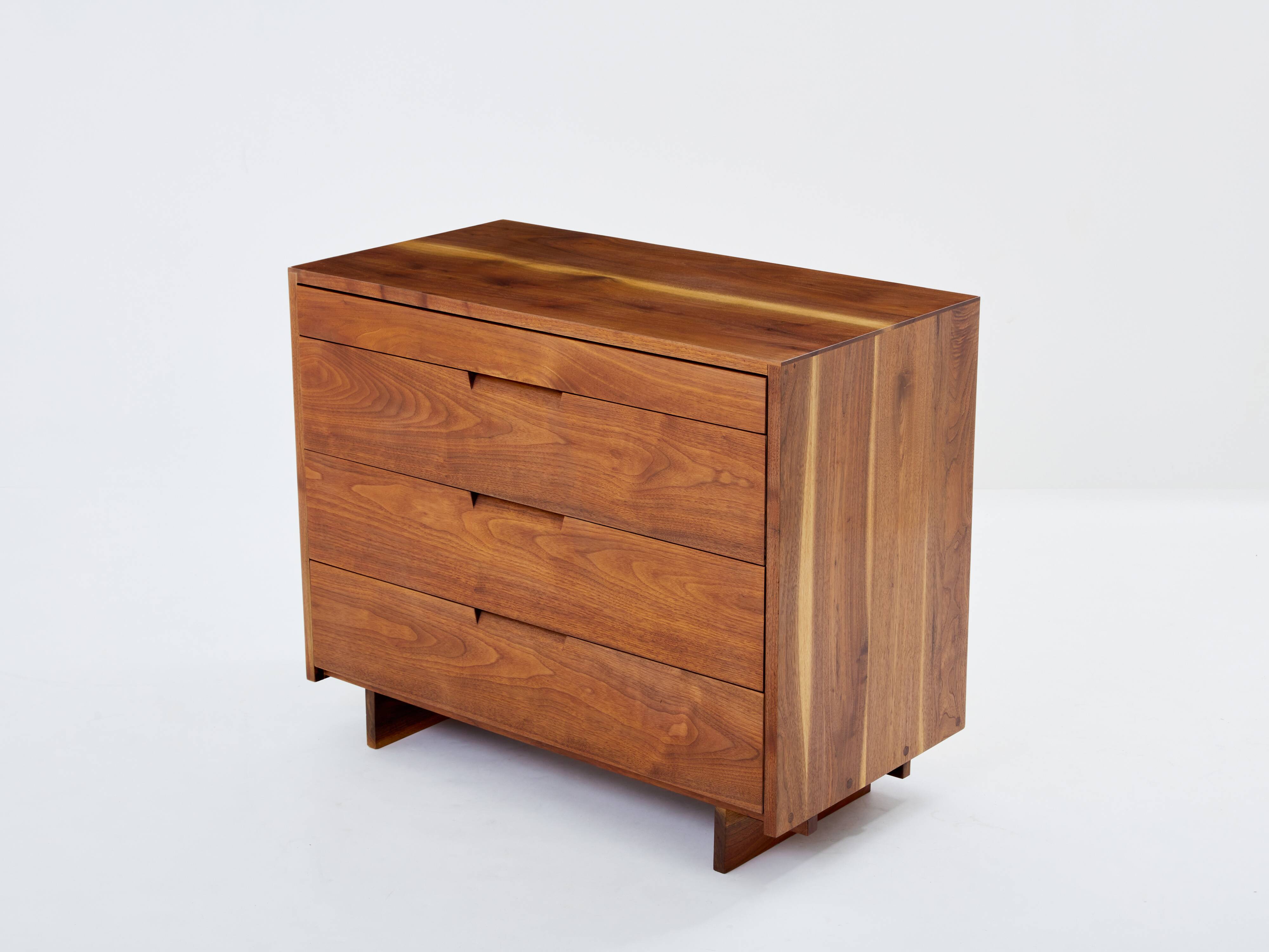 George Nakashima American black walnut chest of drawers 1955