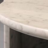 Table basse italienne en marbre en forme de larme, années 1980