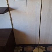 Mid century brass banker's adjustable floor lamp, 1970s