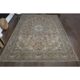 1960s Vintage Persian Handmade Wool Orange Area Rug 280x381