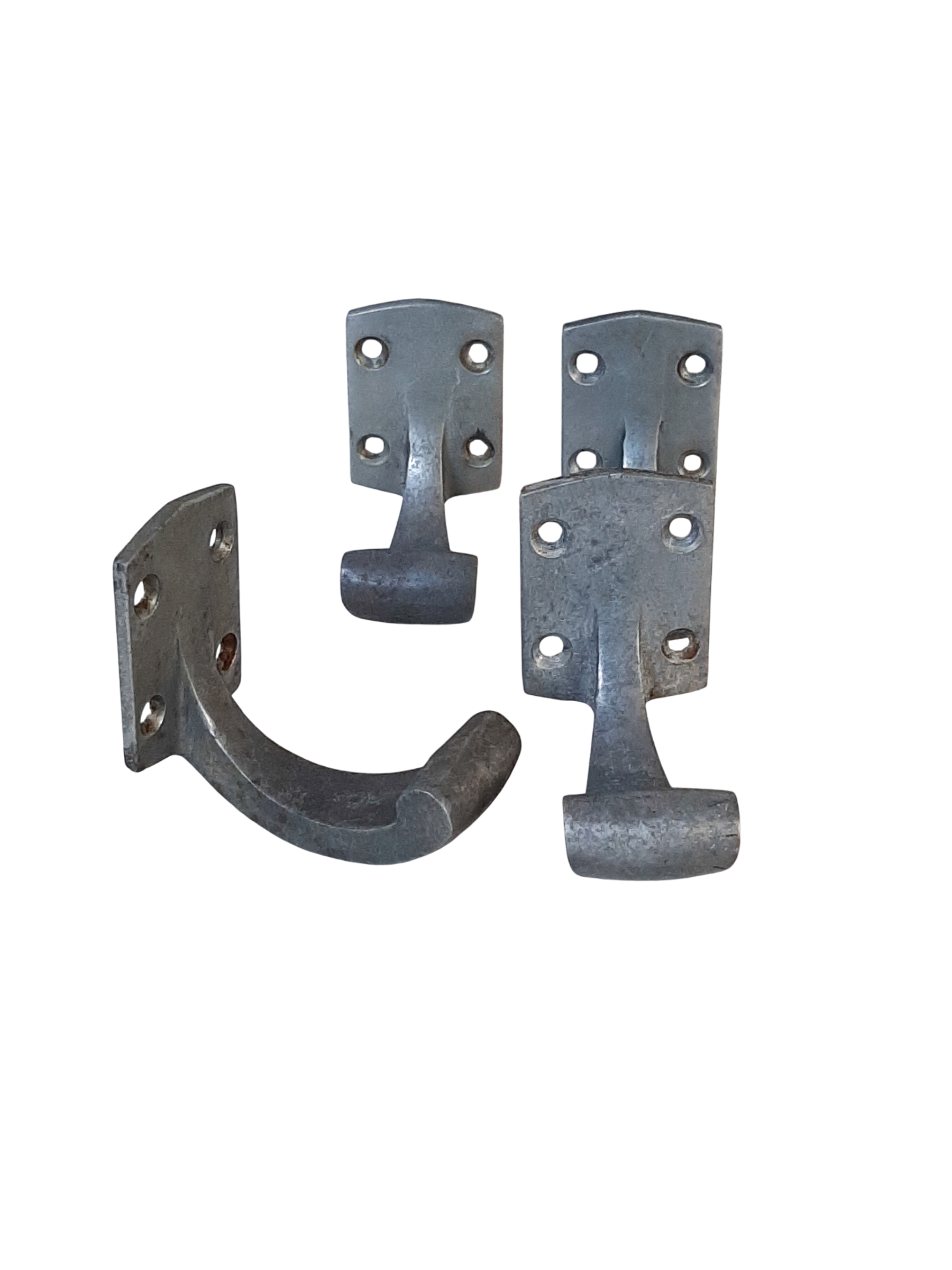 Vintage cast aluminium wall hooks