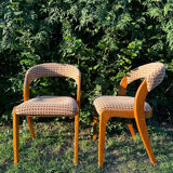 Pair of vintage designer chairs from the 50s/60s, Baumann style