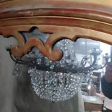 Gilded wood and pastiglia mirror, mid-19th century