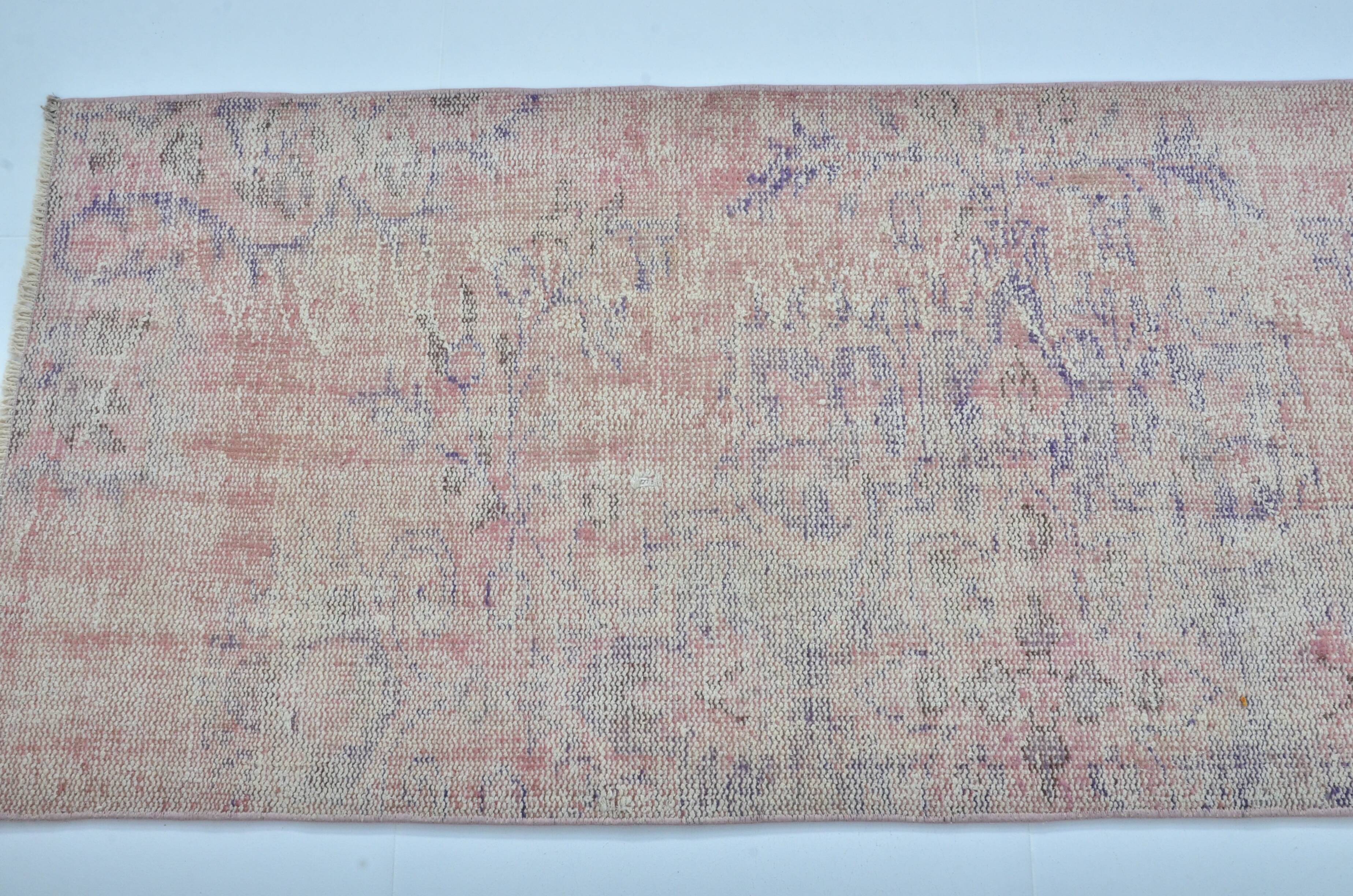 Pink Oushak Turkish Runner sku 3332