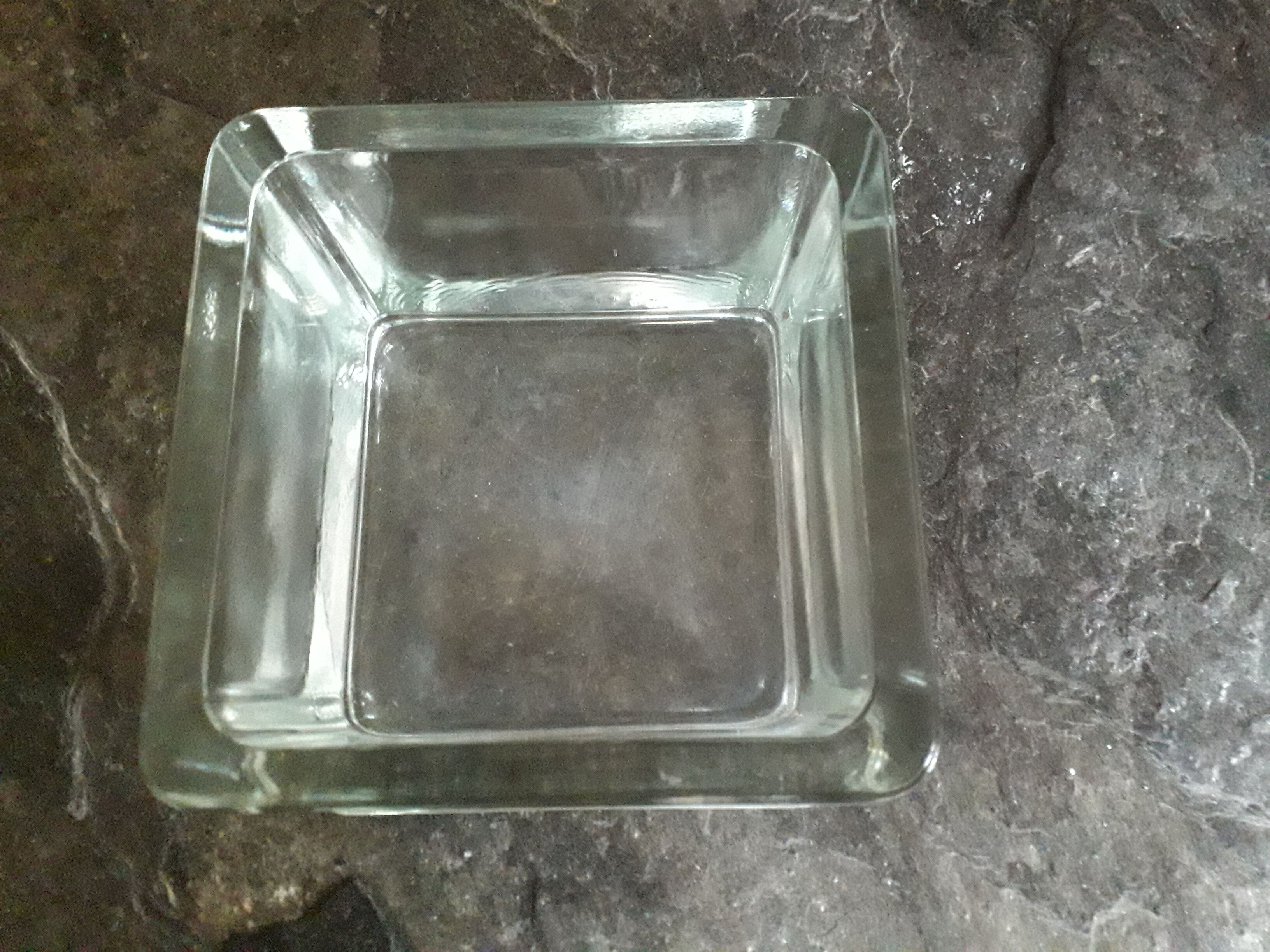 Empty pocket ashtray Lumax glass