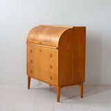 Scandinavian secretary with hinged lid