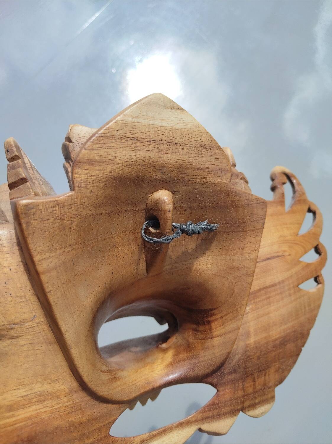 Balinese mask carved from solid wood – Barong spirit