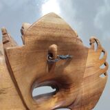 Balinese mask carved from solid wood – Barong spirit