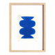 peinture abstraite bleue signée Eawy