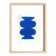 peinture abstraite bleue signée Eawy
