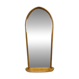 Mirror with wooden frame, ogive shape, 1960s