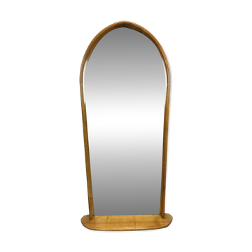 Mirror with wooden frame, ogive shape, 1960s