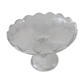 Compotier / serviteur en verre moulé années 30