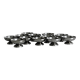 12 stainless steel footed bowls, Letang Remy style