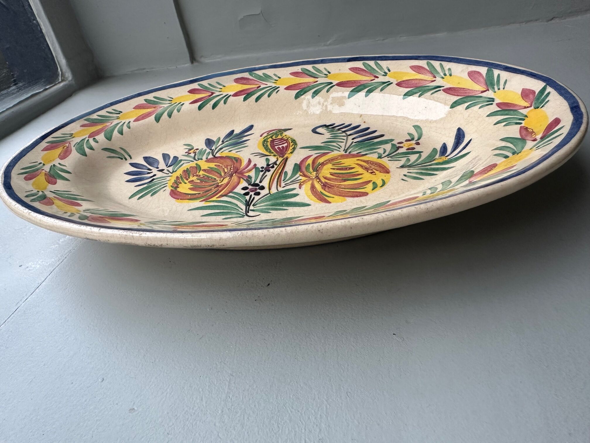 Quimper earthenware dish