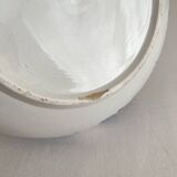 Antique chubby ironstone jug with floral and bird decoration