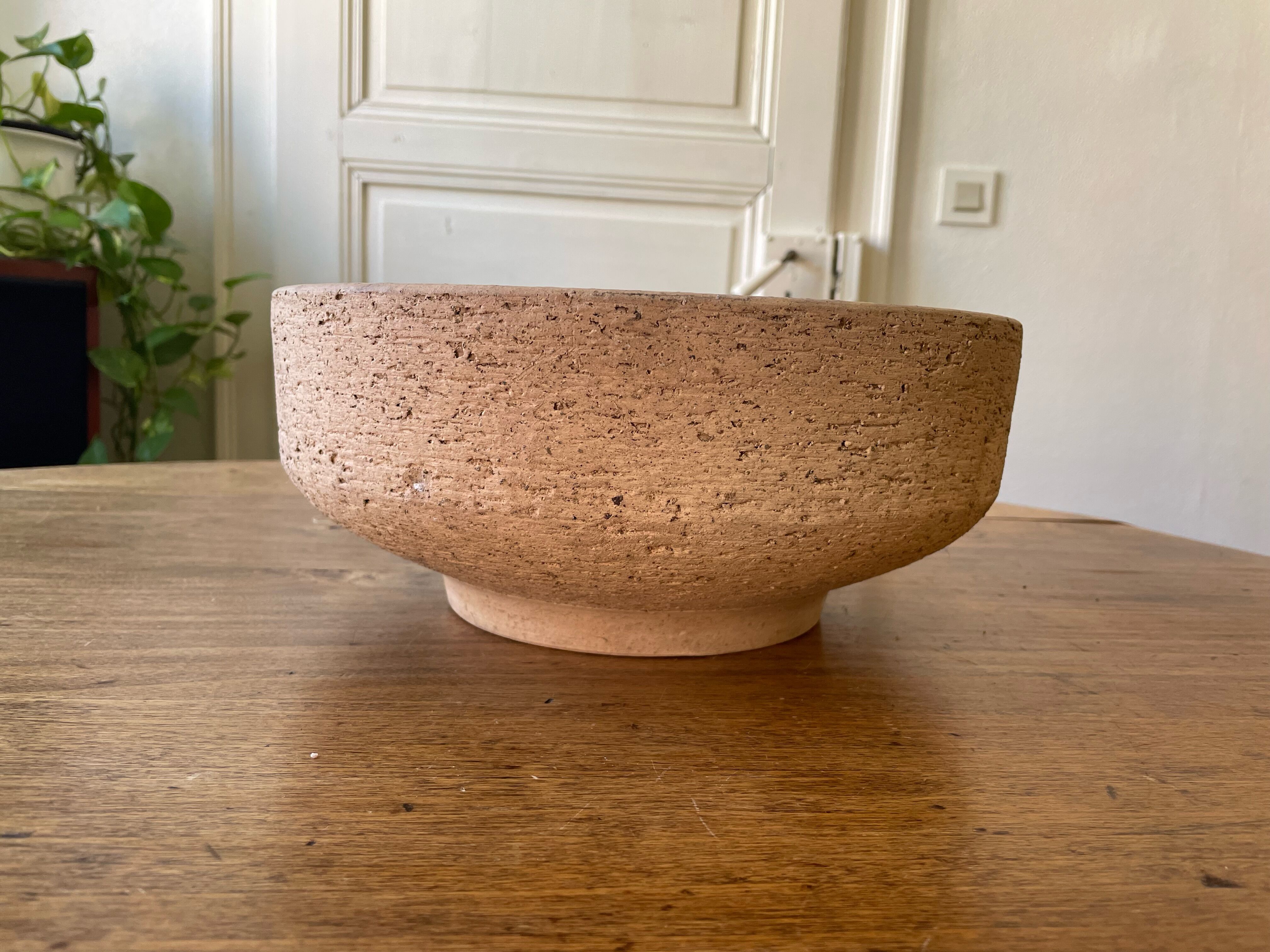 Pot cover, terracotta planter - beige