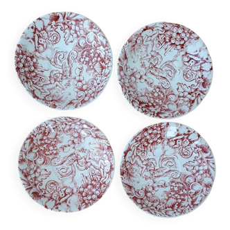 4 Porcelain plates