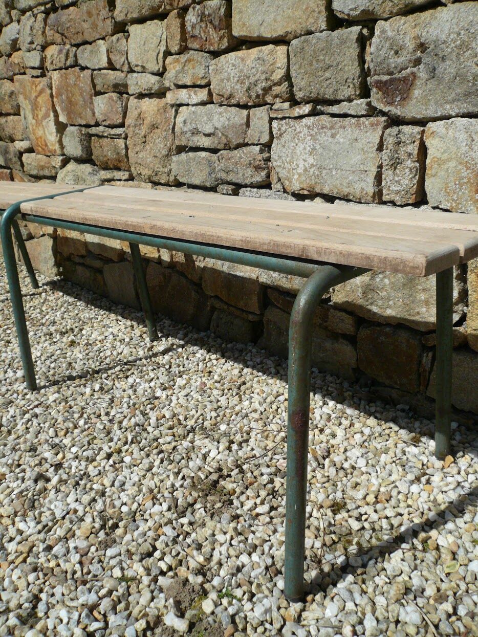Vintage school bench