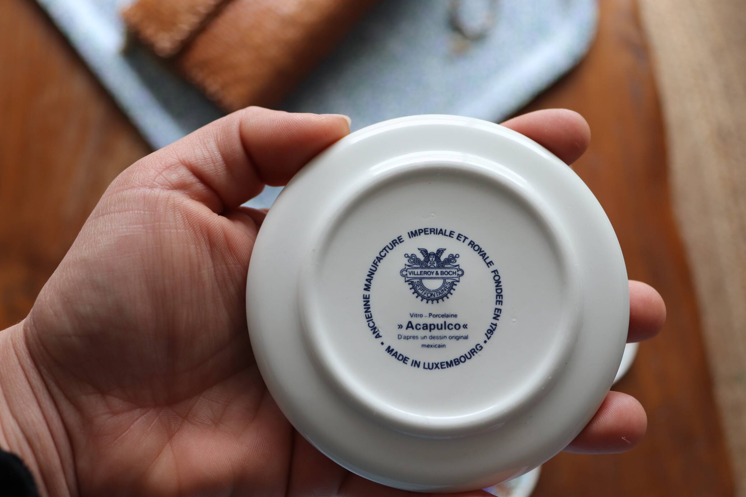 Set of 6 vintage coasters Villeroy & Boch model "Acapulco"