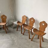 Oak mountain chalet chairs
