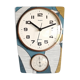 Vintage silent wall clock thermometer "Hangarter"