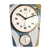 Vintage silent wall clock thermometer "Hangarter"