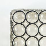 Mid Century Modern Iron Ring Glass Ceiling Light From Limburg, 1960s