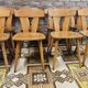 Set of 8 bistro chairs from the 1960s