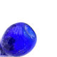 Empoli Cobalt Blue Bubble Glass Vase Mid-Century