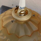 Art deco flower hanging lamp