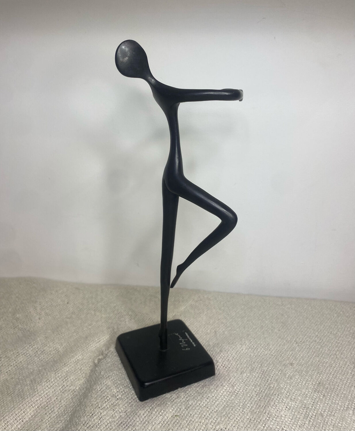 Bronze abstract ballerina statue Bodrul Khalique