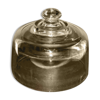 Vintage cheese bell in thick glass