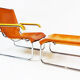 Marcel Breuer B35 armchair and footstool